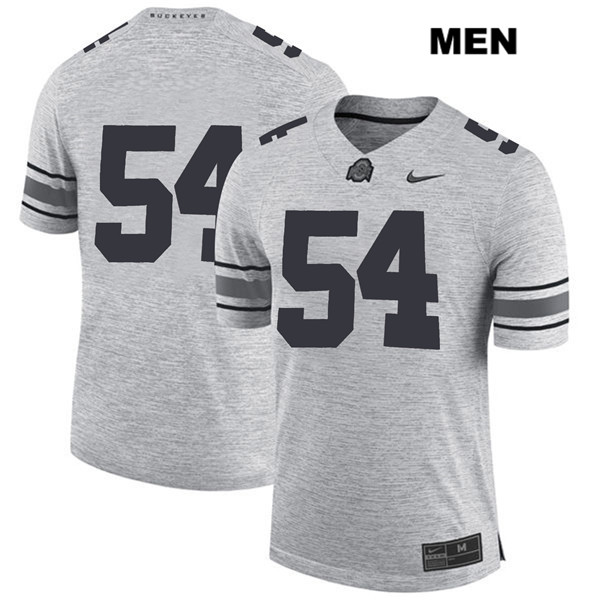 Ohio State Buckeyes Men's Matthew Jones #54 Gray Authentic Nike No Name College NCAA Stitched Football Jersey MX19C53FP
